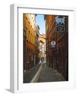 Narrow Street in Lyon (Vieux Lyon), France-Charles Sleicher-Framed Photographic Print