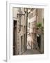 Narrow Street in Old Town, Zurich, Switzerland, Europe-Michael DeFreitas-Framed Photographic Print