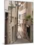 Narrow Street in Old Town, Zurich, Switzerland, Europe-Michael DeFreitas-Mounted Photographic Print