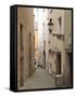 Narrow Street in Passau, Germany-Michael DeFreitas-Framed Stretched Canvas