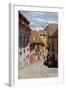 Narrow Street in Sighisoara-alex_bendea-Framed Photographic Print