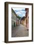 Narrow Street in Sighisoara-alex_bendea-Framed Photographic Print