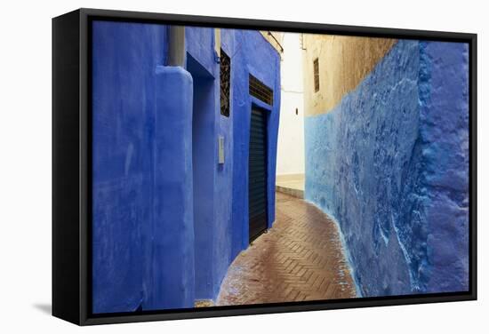 Narrow Street in the Medina (Old City), Tangier (Tanger), Morocco, North Africa, Africa-Bruno Morandi-Framed Stretched Canvas