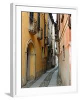 Narrow Street, Lake Orta, Orta, Italy-Lisa S. Engelbrecht-Framed Photographic Print