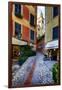 Narrow Street Leading Up To A Church In Portofino-George Oze-Framed Photographic Print