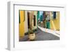 Narrow Street Sidelined by Colorful Buildings in Old Havana-Kamira-Framed Photographic Print