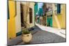 Narrow Street Sidelined by Colorful Buildings in Old Havana-Kamira-Mounted Photographic Print