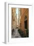 Narrow Street with Bike, Old Town, Corfu Town, Corfu, Ionian Islands, Greece-Eleanor-Framed Premium Photographic Print