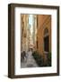 Narrow Street with Bike, Old Town, Corfu Town, Corfu, Ionian Islands, Greece-Eleanor-Framed Photographic Print