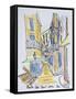 Narrow streets along Placette Abbe Robert Jarred, Old Nice, Nice, France-Richard Lawrence-Framed Stretched Canvas