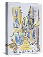 Narrow streets along Placette Abbe Robert Jarred, Old Nice, Nice, France-Richard Lawrence-Stretched Canvas