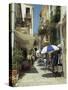 Narrow Streets in the Old Town, with Shops and Restaurants, Chania, Crete, Greece, Europe-Terry Sheila-Stretched Canvas