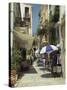 Narrow Streets in the Old Town, with Shops and Restaurants, Chania, Crete, Greece, Europe-Terry Sheila-Stretched Canvas