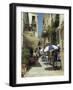 Narrow Streets in the Old Town, with Shops and Restaurants, Chania, Crete, Greece, Europe-Terry Sheila-Framed Photographic Print