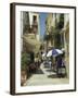 Narrow Streets in the Old Town, with Shops and Restaurants, Chania, Crete, Greece, Europe-Terry Sheila-Framed Photographic Print