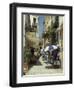 Narrow Streets in the Old Town, with Shops and Restaurants, Chania, Crete, Greece, Europe-Terry Sheila-Framed Photographic Print