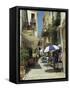 Narrow Streets in the Old Town, with Shops and Restaurants, Chania, Crete, Greece, Europe-Terry Sheila-Framed Stretched Canvas