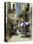 Narrow Streets in the Old Town, with Shops and Restaurants, Chania, Crete, Greece, Europe-Terry Sheila-Stretched Canvas