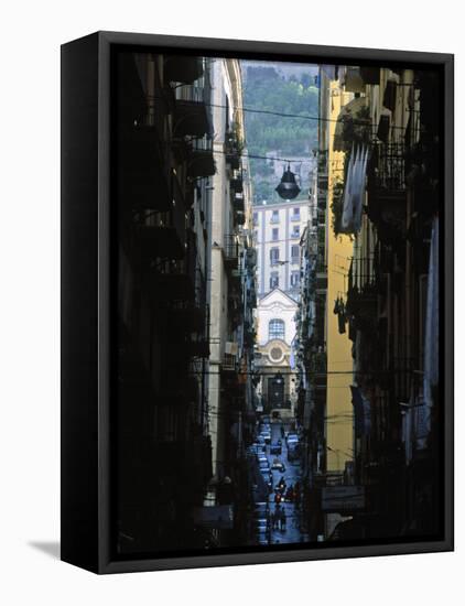 Narrow Streets of Naples, Italy-Demetrio Carrasco-Framed Stretched Canvas