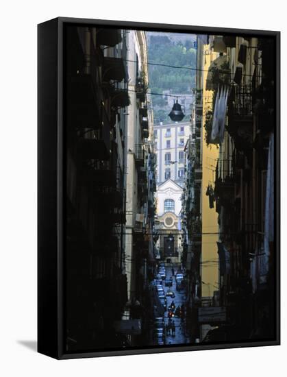 Narrow Streets of Naples, Italy-Demetrio Carrasco-Framed Stretched Canvas