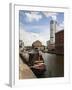 Narrowboat at Granary Wharf, Leeds, West Yorkshire, Yorkshire, England, United Kingdom, Europe-Mark Sunderland-Framed Photographic Print