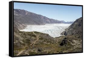 Narsarsuaq Sermia, Narsarsuaq, southern Greenland, Polar Regions-Tony Waltham-Framed Stretched Canvas