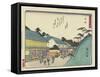 Narumi, 1837-1844-Utagawa Hiroshige-Framed Stretched Canvas