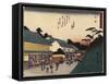 Narumi, 1837-1844-Utagawa Hiroshige-Framed Stretched Canvas