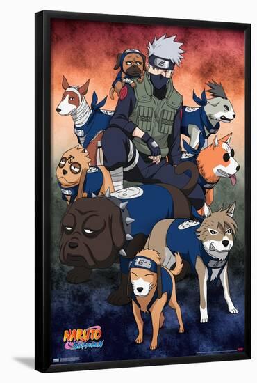 Naruto Shippuden - Kakashi Ninja Hounds-Trends International-Framed Poster