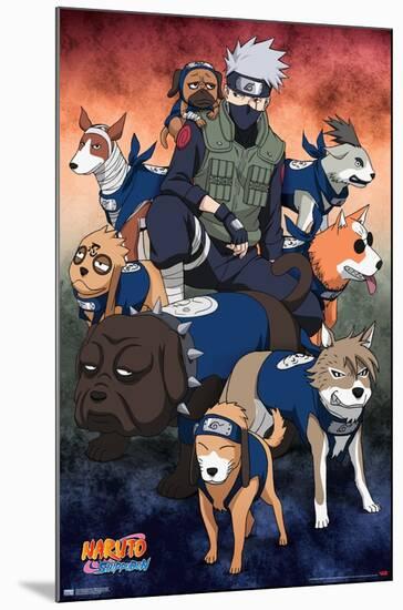 Naruto Shippuden - Kakashi Ninja Hounds-Trends International-Mounted Poster