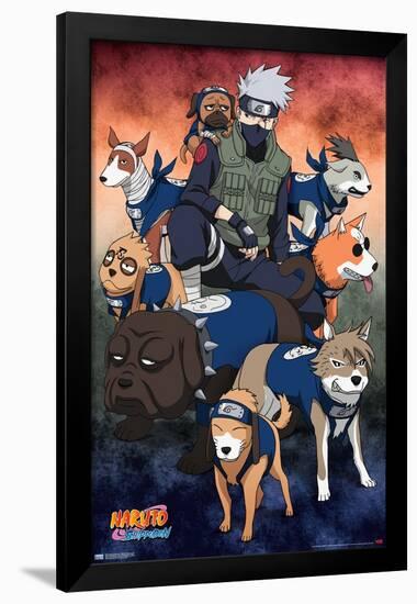 Naruto Shippuden - Kakashi Ninja Hounds-Trends International-Framed Poster