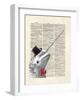 Narwhal Dandy-Matt Dinniman-Framed Art Print