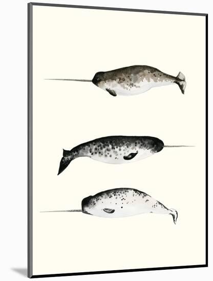 Narwhals-Natasha Marie-Mounted Giclee Print