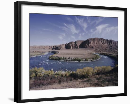 Naryn River, Kyrgistan (Kyrgyzstan) (Kirghizstan), Fsu, Central Asia, Asia-David Beatty-Framed Photographic Print