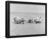 NASA (3 Lifting Bodies on Lakebed, X-24A, M2-F3, HL-10, 1969) Art Poster Print-null-Framed Poster