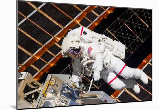 NASA Astronaut Andrew Feustel at International Space Station Photo Poster-null-Mounted Poster