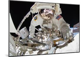 NASA Astronaut Greg Chamitoff at International Space Station Photo Poster-null-Mounted Poster