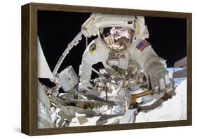 NASA Astronaut Greg Chamitoff at International Space Station Photo Poster-null-Framed Poster