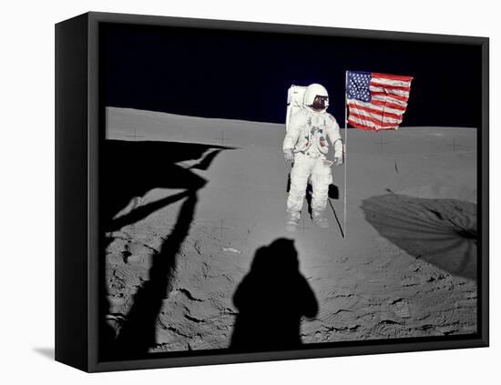 NASA Astronaut ?Spacewalk Moon Photo Poster Print-null-Framed Stretched Canvas