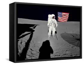 NASA Astronaut ?Spacewalk Moon Photo Poster Print-null-Framed Stretched Canvas