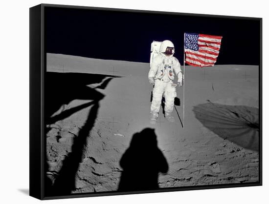 NASA Astronaut ?Spacewalk Moon Photo Poster Print-null-Framed Stretched Canvas