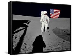 NASA Astronaut ?Spacewalk Moon Photo Poster Print-null-Framed Stretched Canvas