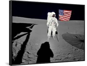 NASA Astronaut ?Spacewalk Moon Photo Poster Print-null-Framed Poster