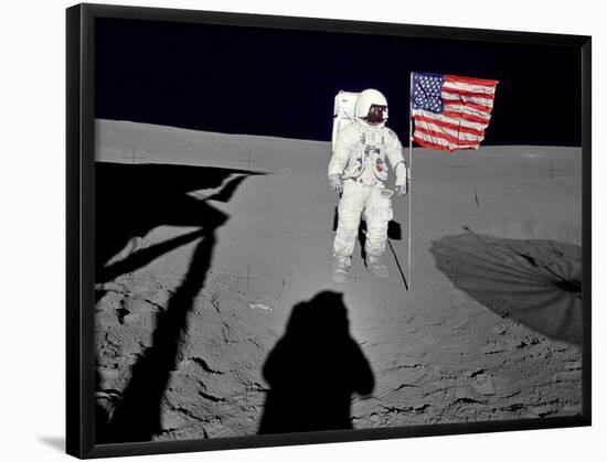 NASA Astronaut ?Spacewalk Moon Photo Poster Print-null-Framed Poster