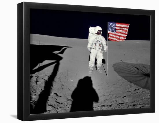 NASA Astronaut ?Spacewalk Moon Photo Poster Print-null-Framed Poster