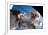 NASA Astronaut Spacewalk Space Earth-null-Framed Photo