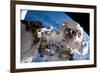 NASA Astronaut Spacewalk Space Earth-null-Framed Photo