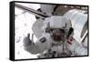 NASA Astronaut Spacewalk Space Photo Poster Print-null-Framed Stretched Canvas