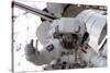 NASA Astronaut Spacewalk Space Photo Poster Print-null-Stretched Canvas