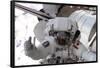 NASA Astronaut Spacewalk Space Photo Poster Print-null-Framed Poster